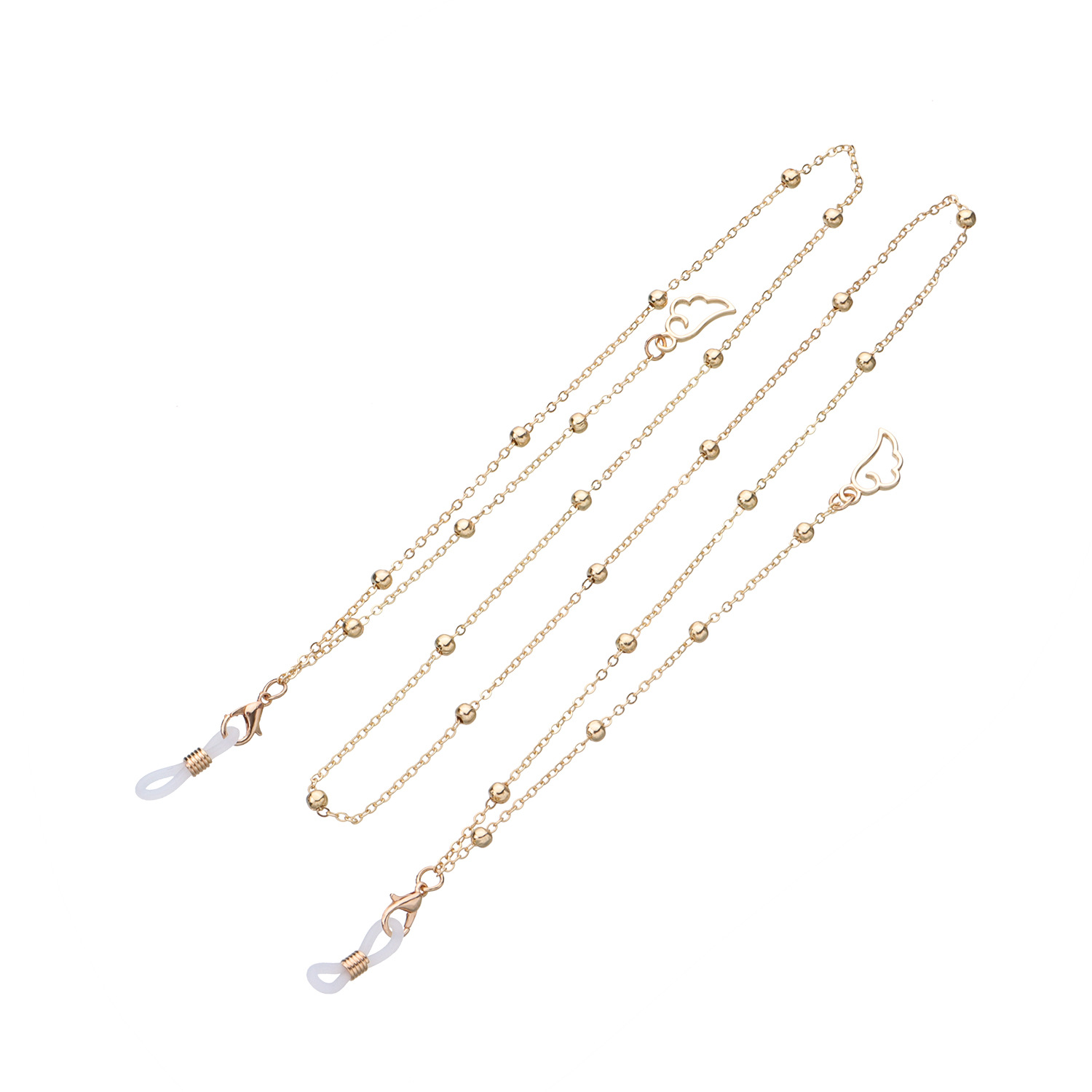 Brillenkette mit Flügeln für Damen, Brillenkordelketten, Perlen, Brillenband, Brillenhalter, Maskenhalter, Umhängeband_voghion.com