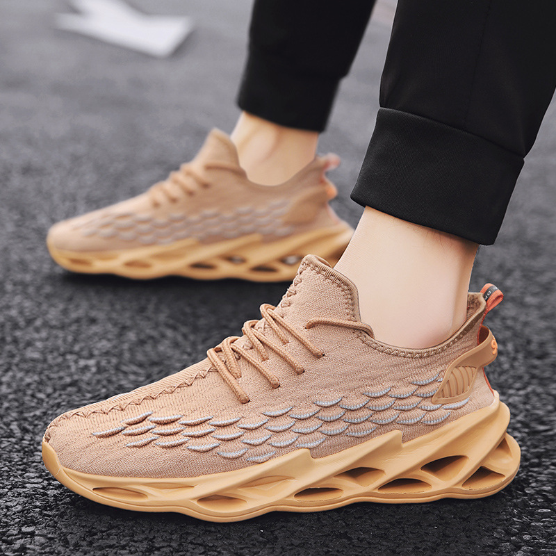 sports students fashion running spring and autumn new running leisure new dad students Korean version of men's shoes 9 undefined