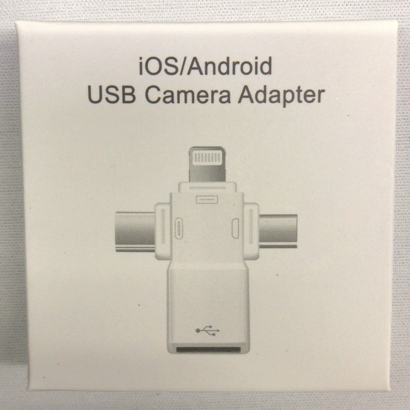 Мини литинг+Type-C+Android 3-в-1 OTG адаптер без приложения, установка и работа