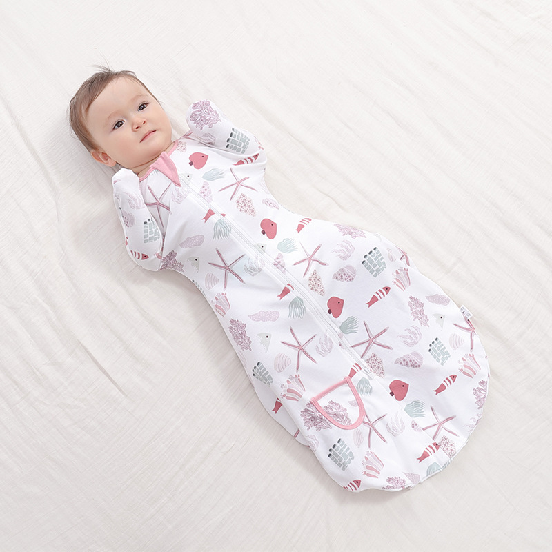 Crossborder new infant swaddling sleeping bag antishock baby bag by