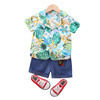 Summer set for boys, children's summer clothing, Korean style