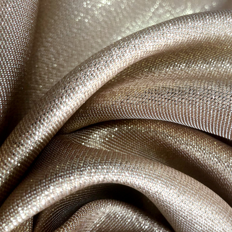 Spot supply of sun gold yarn, organza, seersucker, bubble wrinkled kapok yarn, glazed gauze, Golden Orchid