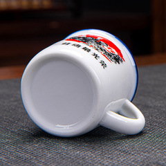 Selling 6-pcs Vintage Emulation Enamel Ceramic Tea Cups as Creative Street Stall Small Wine Cups, Single Cup Gift, Wholesale for Companies