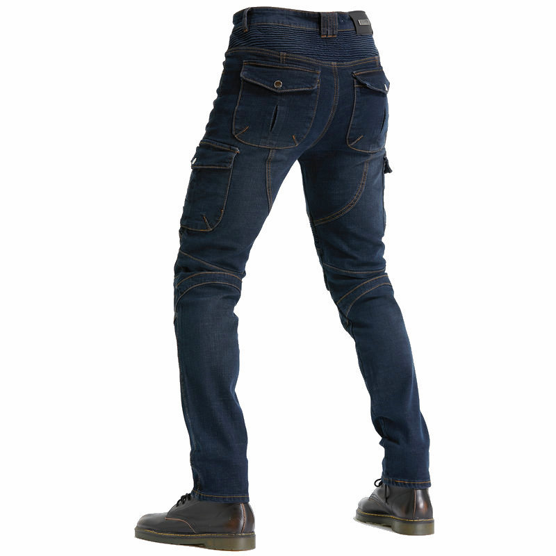 2020 nuevo transfronterizo ejército verde casual motocicleta jeans motocicleta montar pantalones herramientas anti-caída pantalones CE equipo de protección