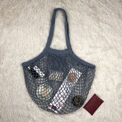 超市蔬菜水果購物棉網布袋亞馬遜純棉購物袋手提镂空棉網兜