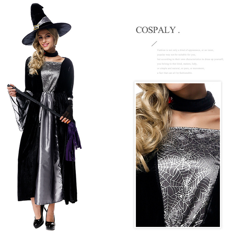 Halloween Cosplay Witch Dress Costume nihaostyles wholesale halloween costumes NSPIS79195