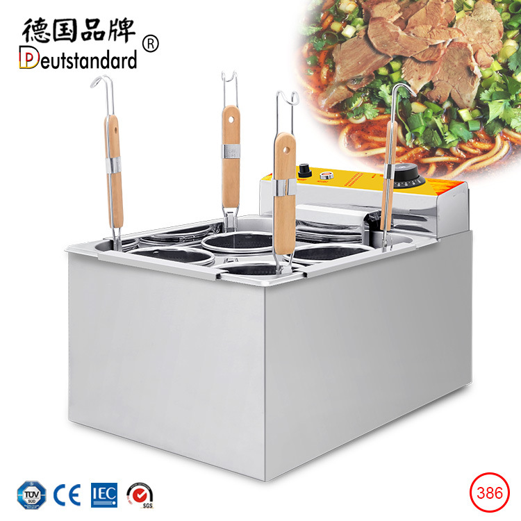 多用能台式电热煮面炉商用电煮面锅不锈钢双头煮面机汤粉炉麻辣烫