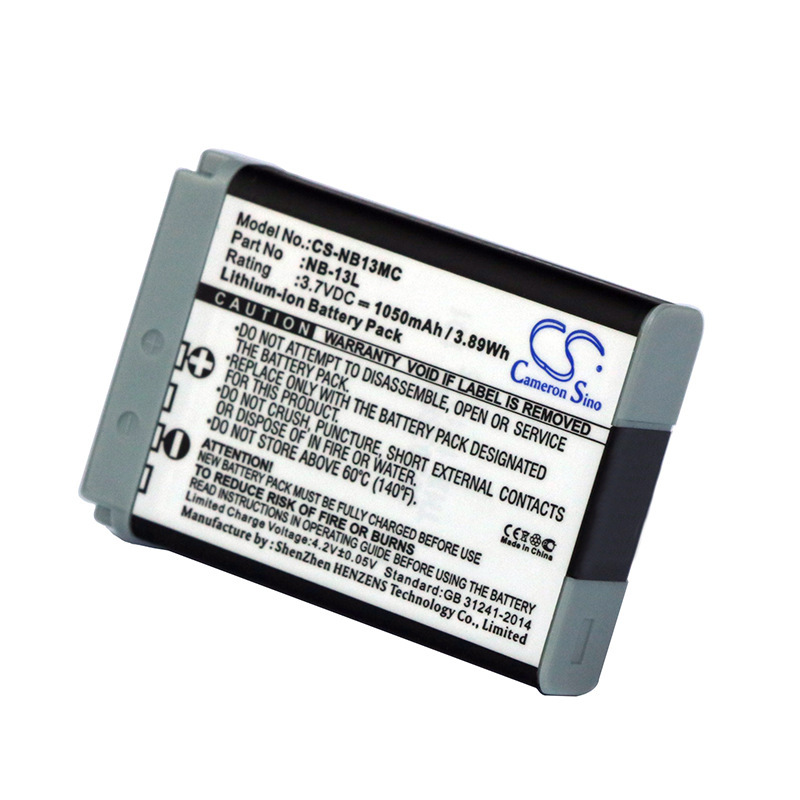 厂家直供CS数码NB-13L适用佳能Powershot G7X 1050mah相机电池