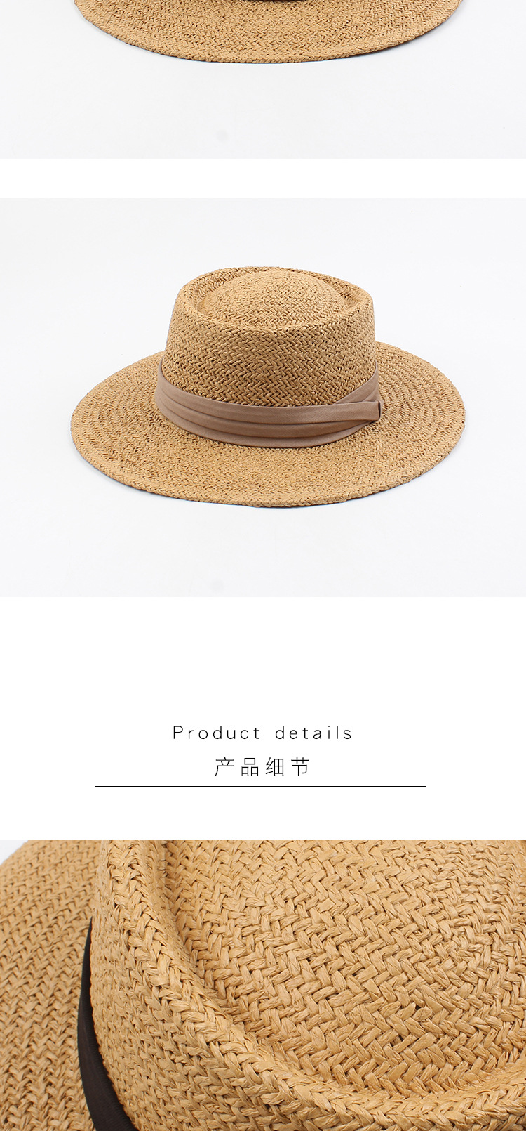 Hat New Summer Wild Sun Hat Fashion Concave Top Seaside Holiday Top Hat Wide Brim Leisure Straw Hat Wholesale Nihaojewelry display picture 6