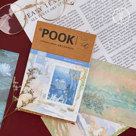 拾光POOK系列明信片 印象邮局 复古油画祝福卡片生日贺卡30张入