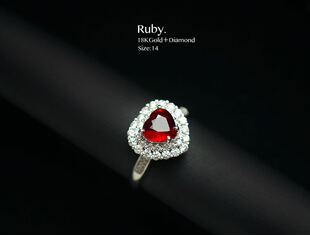 18k����Ȼ�ʯ �o��Īɣ�ȿ���Ѫ�t�t��ʯ��ָ���ΝM��ȫ���w��ʯ