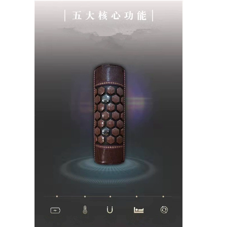 USB heating pillow buckwheat leather pillow care cervical cervical spine pillow