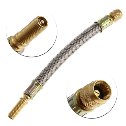Tire valve extension tube rod air guide air valve truck pipe stainless steel valve