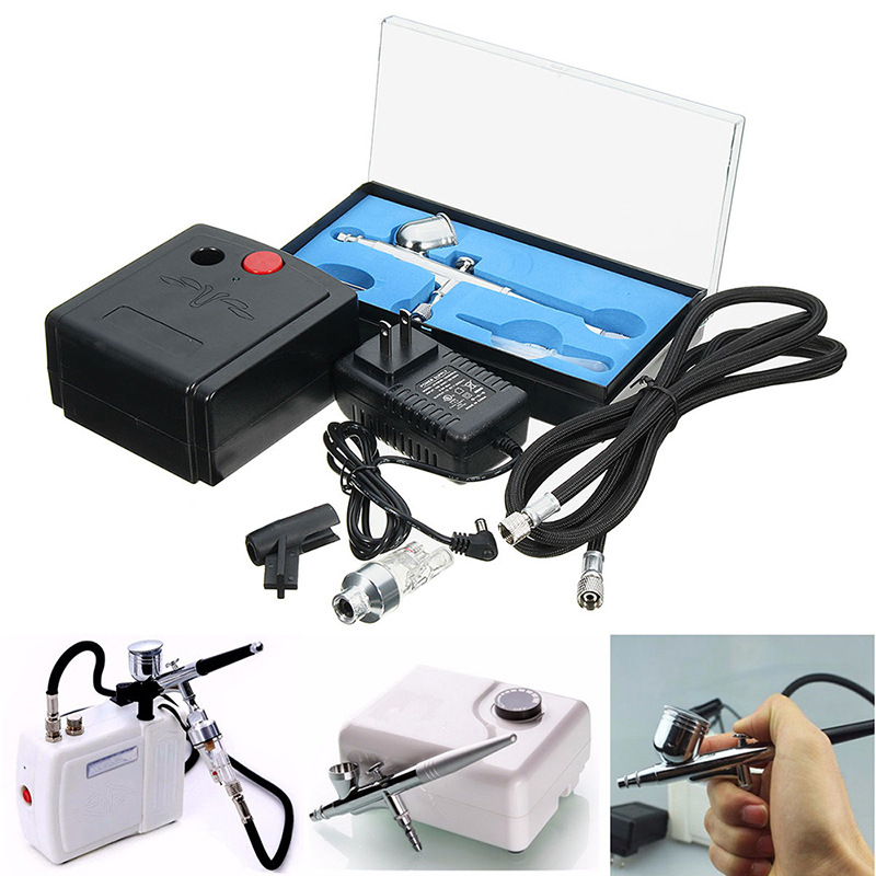 AC110-240 VAirbrush Air Pump Set Mini Pump Gundam Model Spray Paint Tattoo Tool Color Turtle Pump Spray Paint