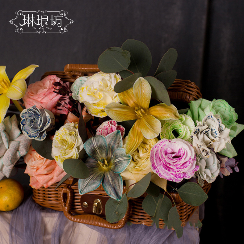 Color de la flor que absorbe el colorante solución de la cultura del ramo del tinte agente colorante floral Flower shop material 250ml ventas directas de la fábrica