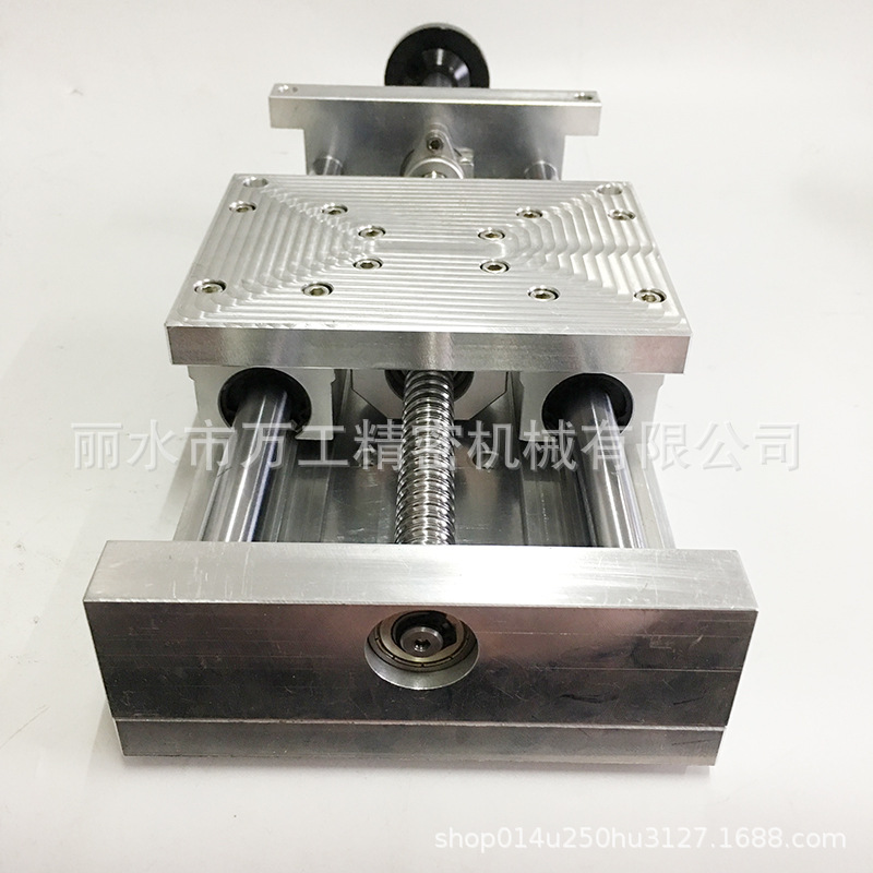 手摇型简易模组直线滑台单轴机器人简易滑台PT110-200导轨