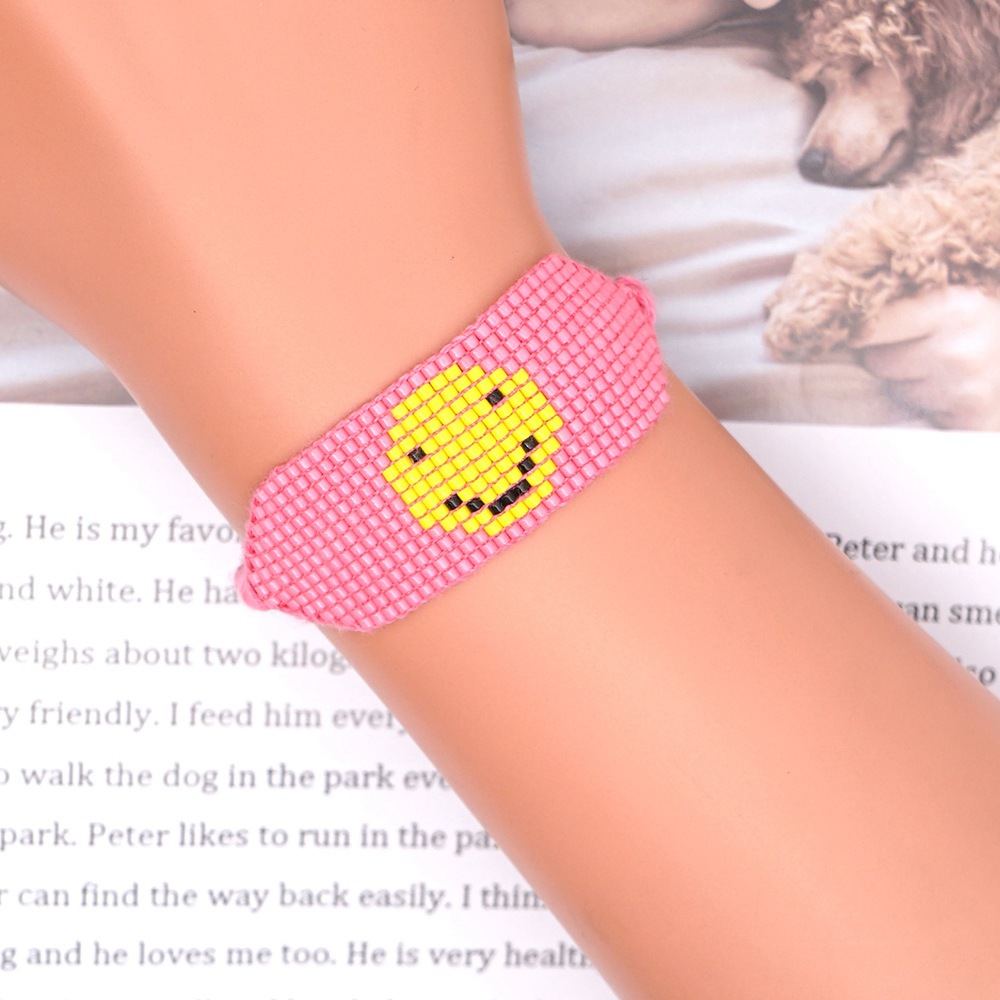 Kreatives Einfaches Böhmisches Perlen-smiley-armband display picture 12