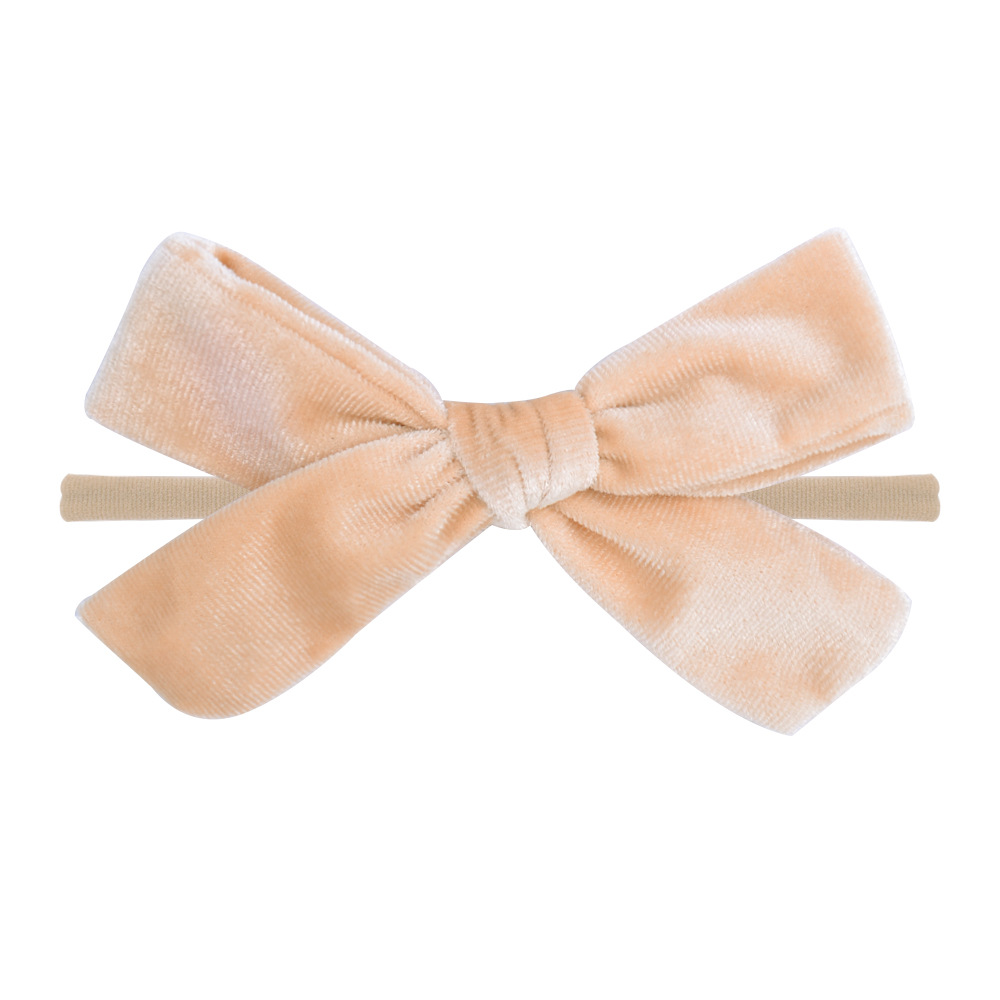 New Style Fashion Pure Color Nylon Bow Hairpin Set display picture 4