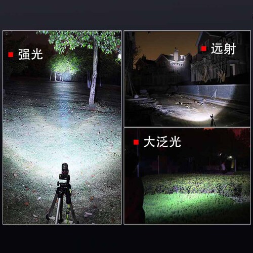Cross-border new XHP50 aluminum alloy retractable flashlight LED power display USB charging P70 strong light flashlight