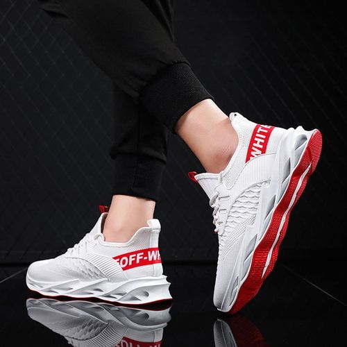 2024 Spring New Men's Shoes Fashion Trend Breathable Fly Knit Running Shoes Fashion Blade Casual Sports Shoes for Men