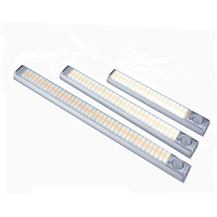 Smart physiological induction two-color night light charging, LED lights, battery for wardrobe, interior lighting, human sensor