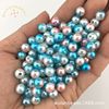 There are holes gradients like pearl ABS straight -hole colorful mermaid pearl two -color pearl 6mm 8mm