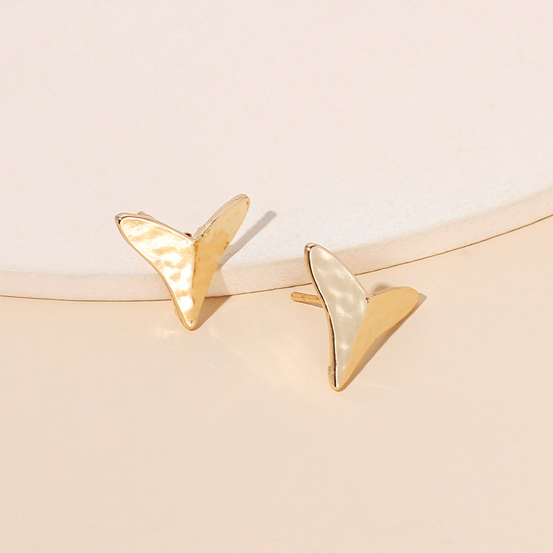 3g Weight Earrings Classification Wedding, Travel, Birthday, Festival Occasion Women'S Gender Gold, Silver Color Fashion Retro Triangle Arrow Earrings 4