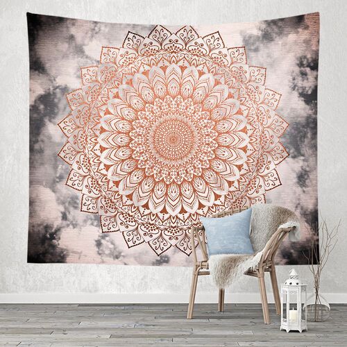 Decorative Hanging Cloth Mandala Tapestry Background Cloth Instagram Simple Bedroom Room Decor Cloth Hanging Cloth Tapestry