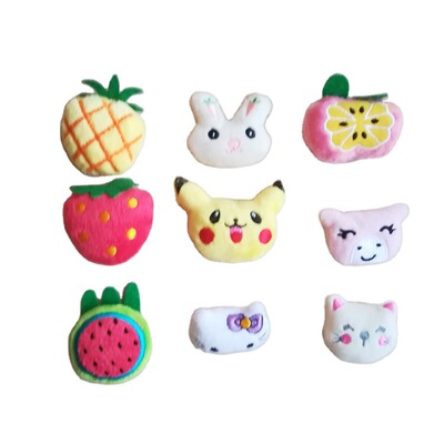 新款卡通水果西瓜布艺毛绒DIY鞋服衣帽服装辅料发饰品配件定制
