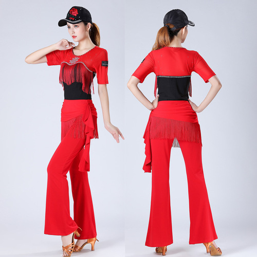 Square dance sailor dance round neck top female little prince fruity jitterbug dance costume new performance costume