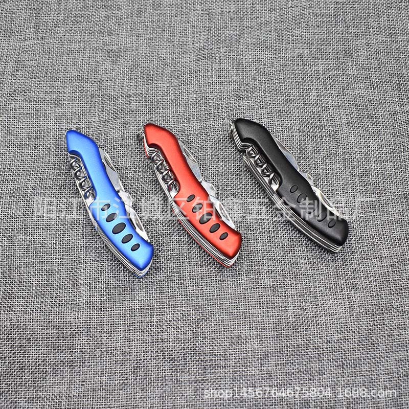 1礼品小刀 折叠便携11开不锈钢多功能小刀钳 瑞士军刀 配套赠品