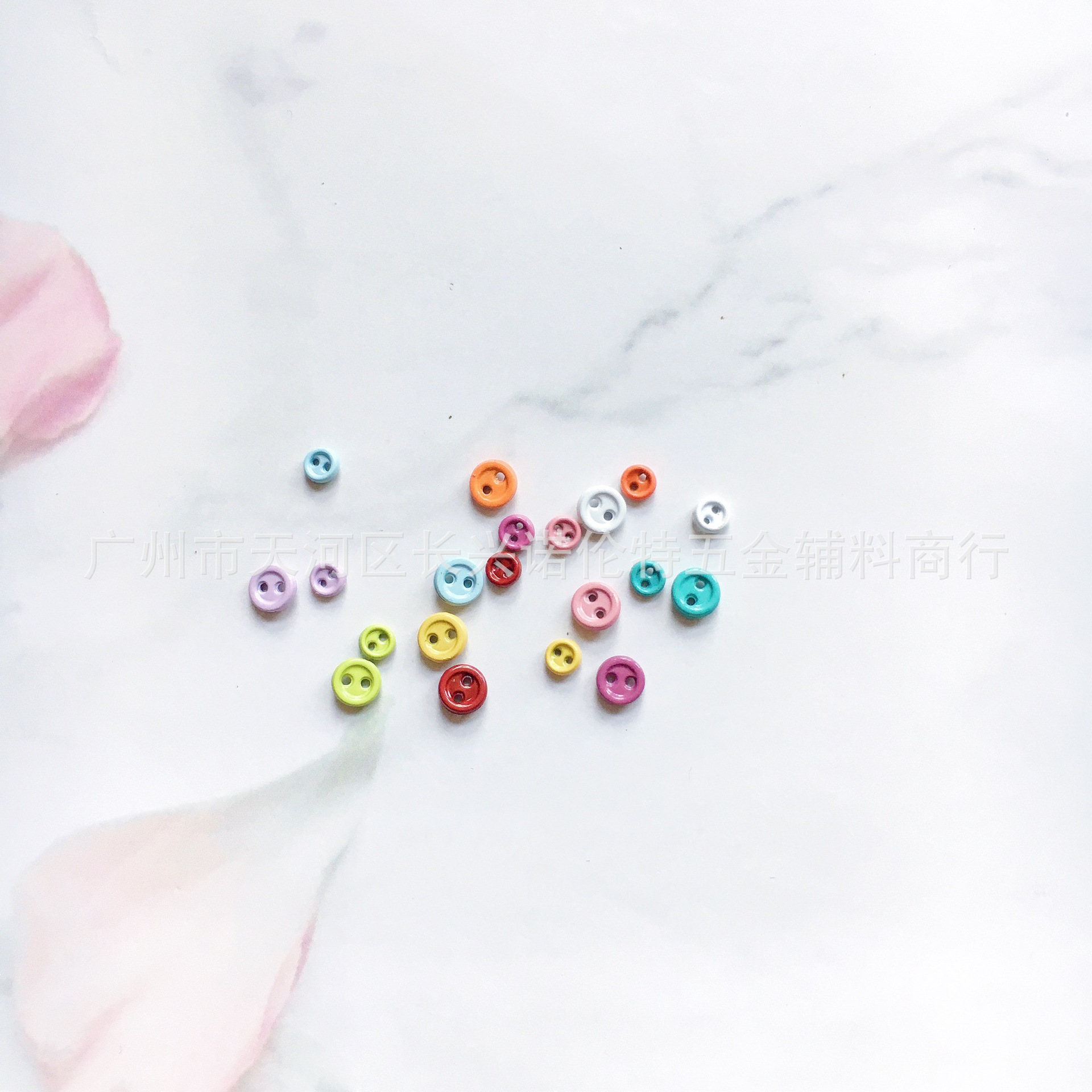 3mm4mm5mm pequeño mini muñeca botones bjd muñeca ropa botones de metal de aleación de dos ojos botones de color