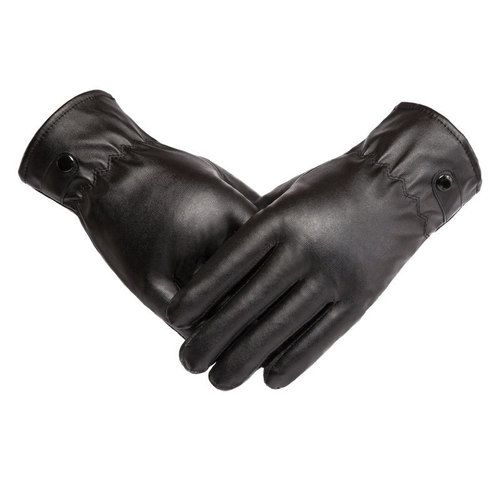Men and Women's Glove, PU Leather, Autumn/Winter Warm Touch Screen Glove, Cycling PU Leather Glove Wholesale