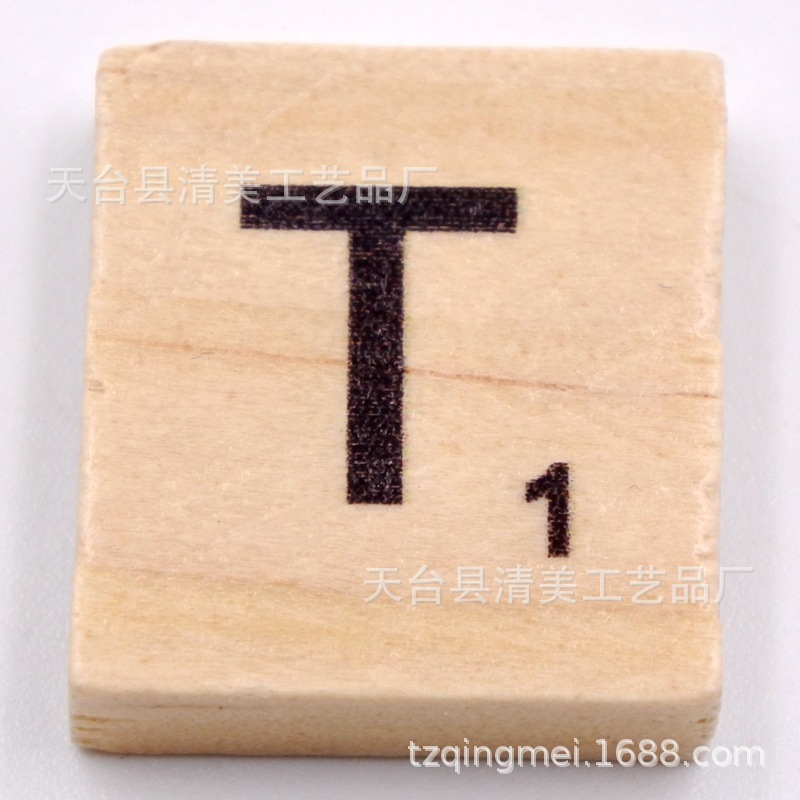 Cubo de pino 26 letras en inglés madera natural letras en inglés unidad 26 letras piezas de madera letras en inglés