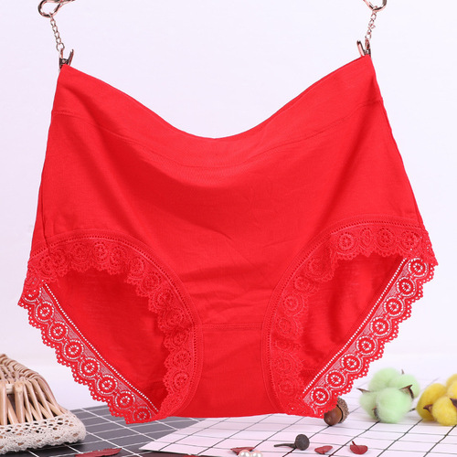 Dropshipping modal plus size plus size underwear for women 200 pounds medium and high waist briefs for middle-aged and elderly mothers