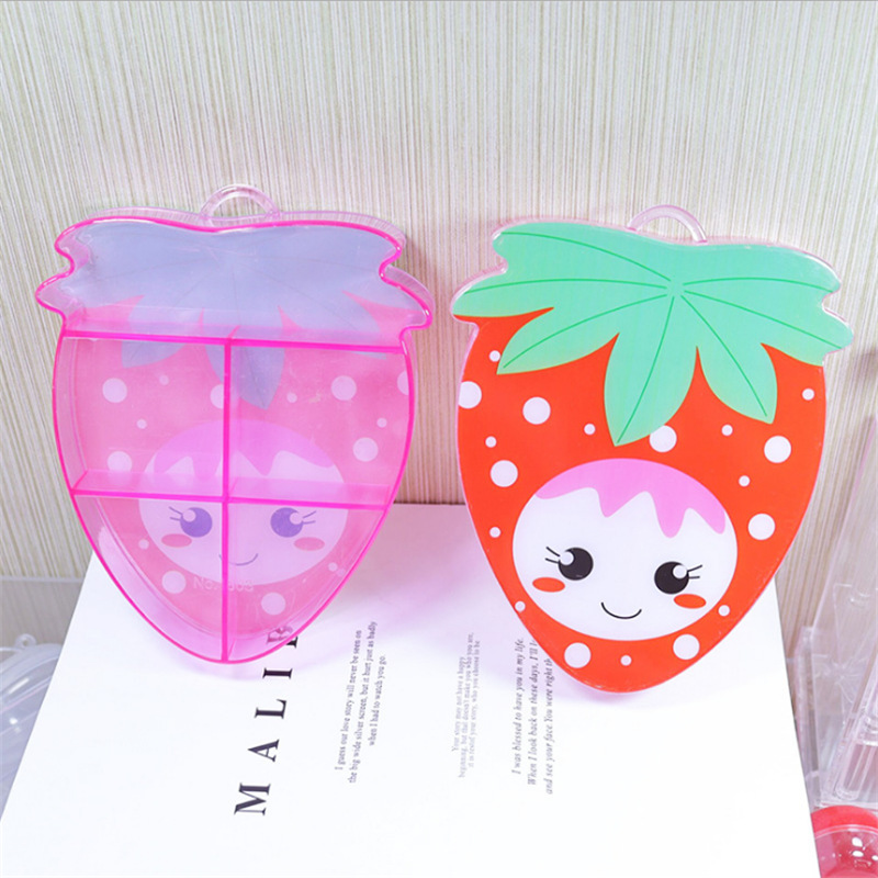 廠家直銷新款卡通飾品收納盒串珠 皮筋發夾皮套包裝盒新款帶分隔