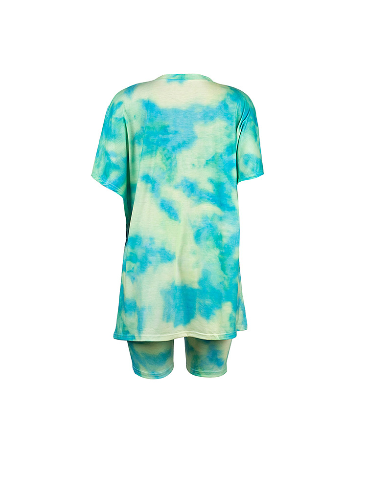 tie-dye home service top & pants two-piece set Nihaostyles wholesale clothing vendor NSMDJ75049