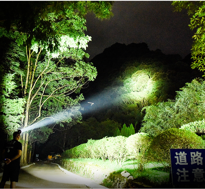 可充电远射头戴式LED手电筒