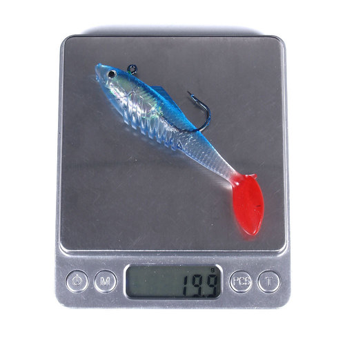 HENGJIA popular bag lead fish 11.5G19.8G soft bait T tail sub-bait submersible ice fishing bait