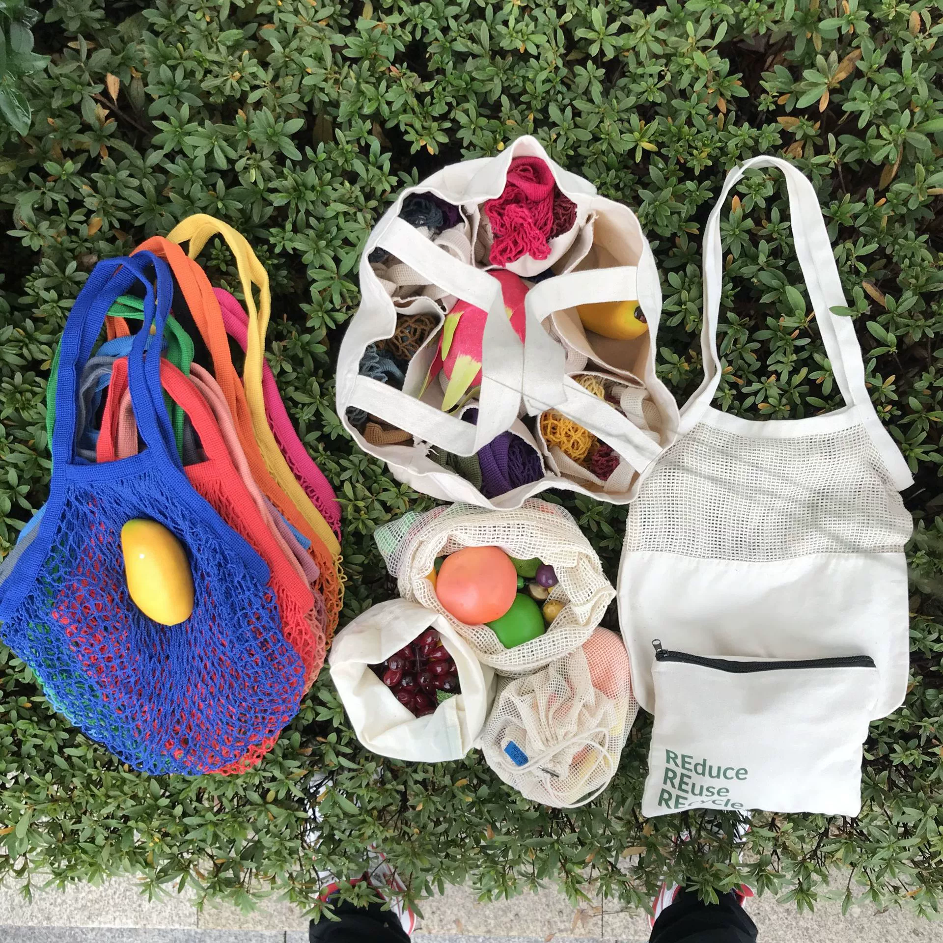 Handheld woven fruit storage bag, mesh bag, custom-made