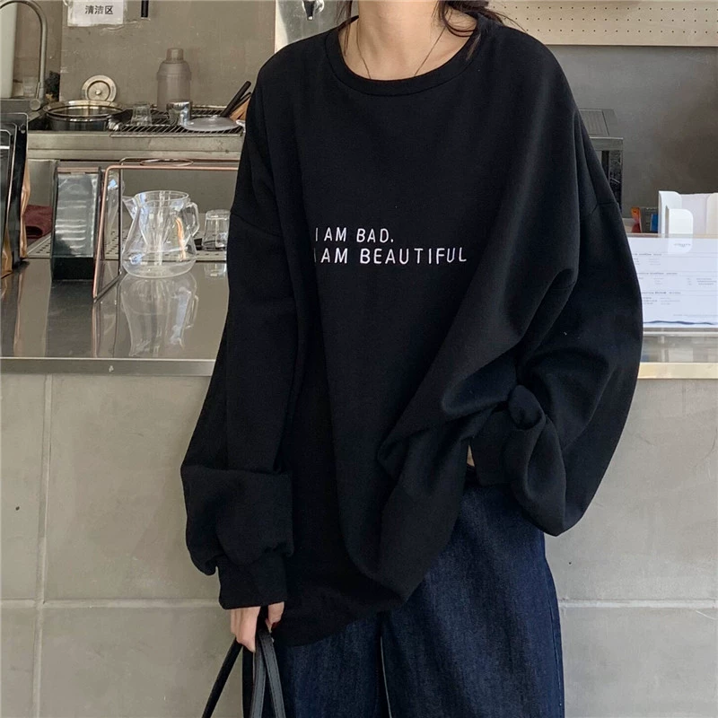 Длинный рукав толстовки, детский oversize в корейском стиле, демисезонная тонкая, размеры M–2XL