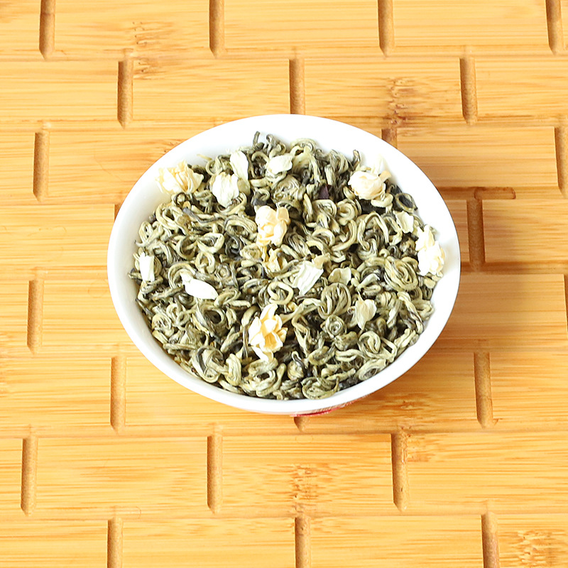 2020新茶广西横县茉莉花茶炒花玉螺王炒花茶散装批发产地直发