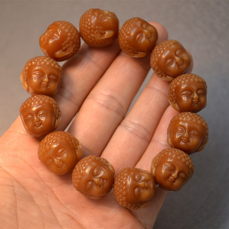 Natural bodhi root bracelet Male and female play  god lucky Bracelet hand rope Tathagata Beads Buddhist bracelet hand string 20mm