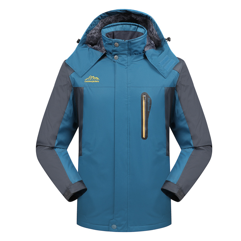 Trajes de asalto transfronterizos para hombres y mujeres en invierno grueso chaqueta impermeable y cálida pareja al aire libre trajes de montaña a prueba de frío