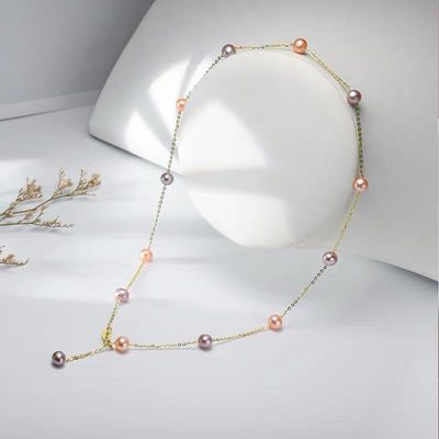 Manufactor Freshwater pearls Gypsophila Sterling Silver Necklace fashion Necklace Net Red Selling wholesale