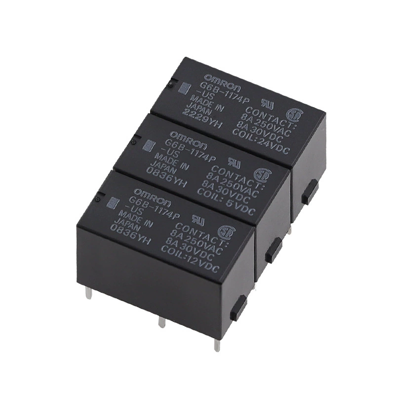 Группа импортируемых реле с обычным открытием DC12V, 4-пин, 8A, G6B-1174P-US-12VDC