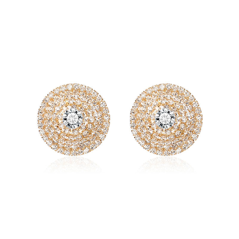 12g Weight Earrings, Ear Studs Classification Women'S Gender INS Style Style Gold, Silver Color Fashion Earrings For Women Enquisite Micro-studded Earrings Light Niche Earrings For Women Wholesale Nihaojewelry 7