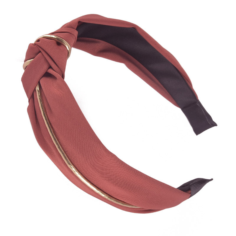 Korean New Solid Color Wide-brimmed Headband display picture 7