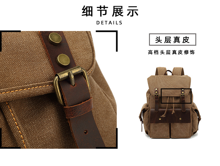 Title 8, Retro Wear Resistant Canvas Backpack. Ideal for...