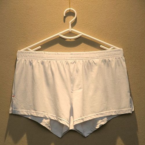 New men's loose underwear pure cotton trendy boxer briefs youth personality red shorts four-corner solid color shorts head